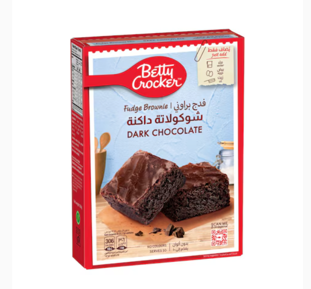 Betty Crocker Dark Chocolate Fudge Brownie Mix 500g