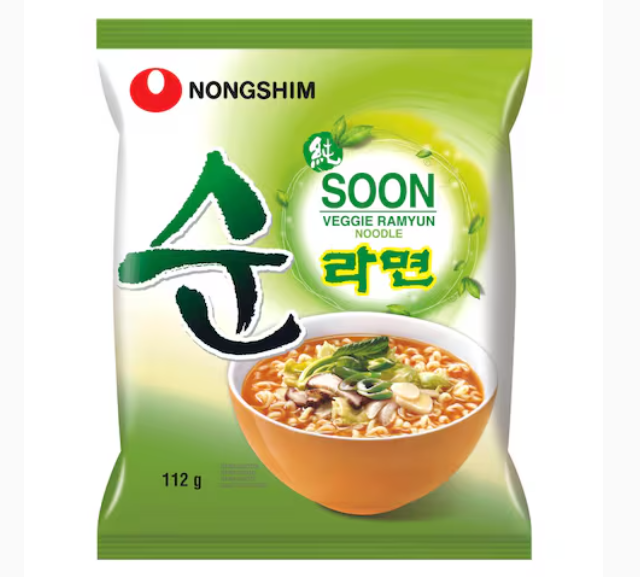 Nongshim Soon Veggie Ramyun Instant Noodle Soup 112g