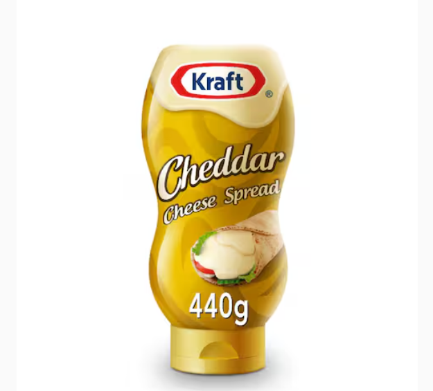 Kraft Cheddar Cheese Spread Squeeze 440g