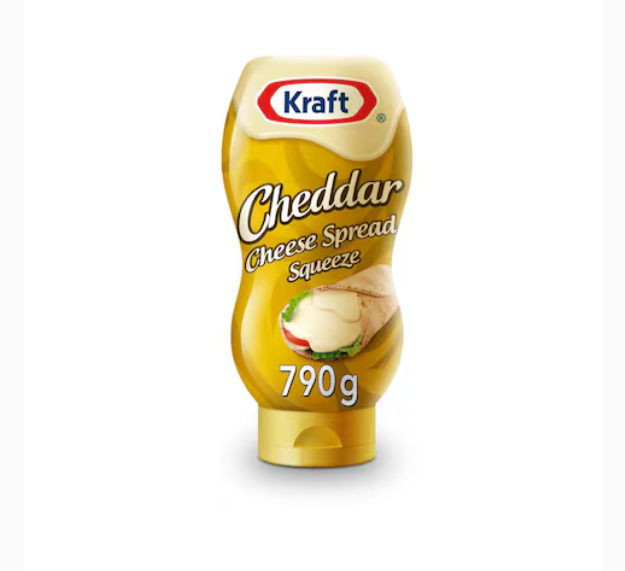 Kraft Cheddar Cheese Squeeze 790g