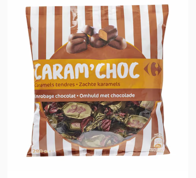 Carrefour Caramel Candies Chocolate 280g