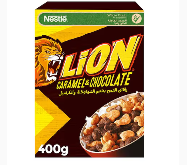 Nestle Lion Caramel And Chocolate Breakfast Cereal 400g