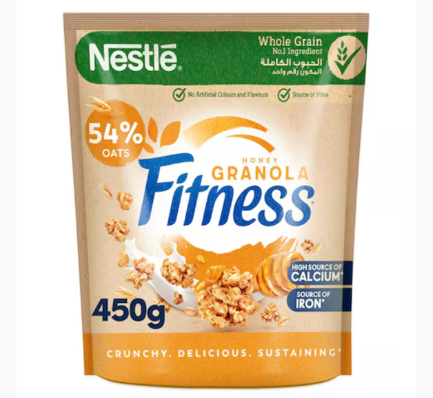Nestle Fitness Granola And Honey Cereal Oats 450g