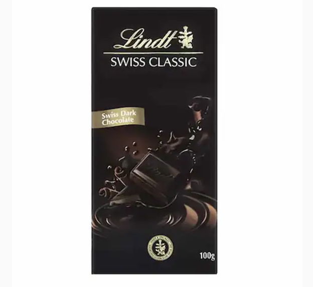 Lindt Swiss Classic Dark Chocolate 100g