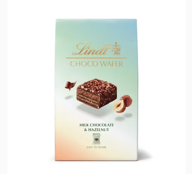 Lindt Choco Wafer Bag Milk Chocolate and Hazelnut 135g