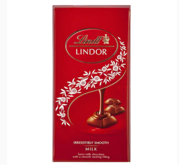 Lindt Lindor Milk Chocolate Bar 100g