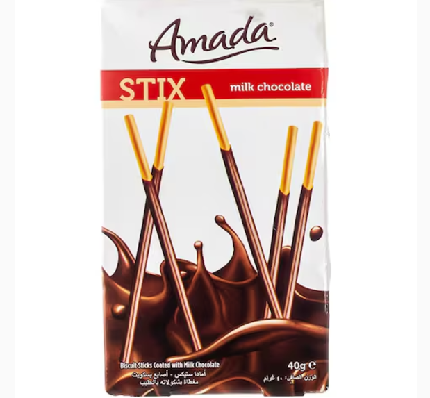 Amada Stix Milk Chocolate 40g