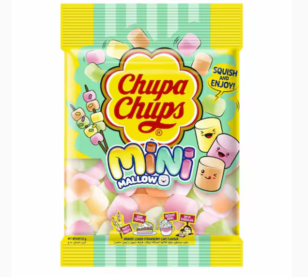 Chupa Chups Mini Mallow Marshmallow Mix Fruit 65g
