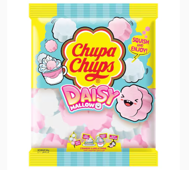 Chupa Chups Marshmallow Strawberry and Vanilla Flavour 280g