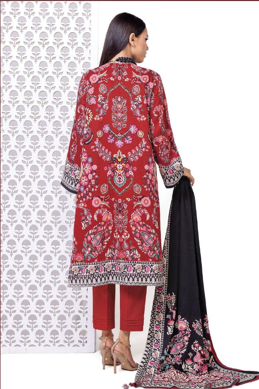 Khaadi Printed Marina Twill Fabrics 3 Piece