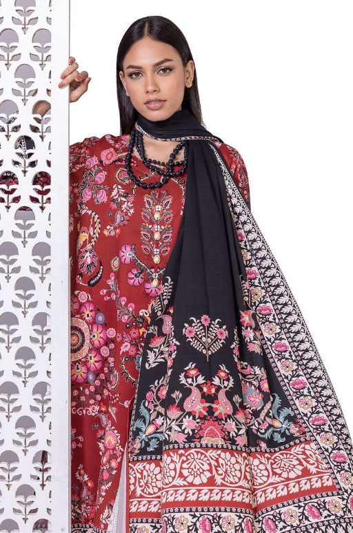 Khaadi Printed Marina Twill Fabrics 3 Piece