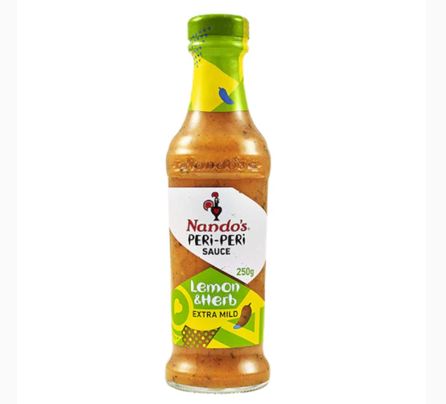 Nando's Extra Mild Peri Peri Sauce With Lemon And Herb 250g