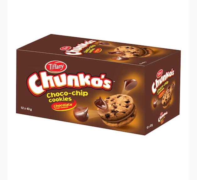 Tiffany Chunkos Choco Chip Cookies 43g x10