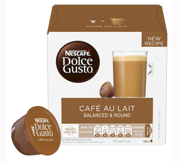 Nescafe Dolce Gusto Cafe Au Lait Coffee 160g