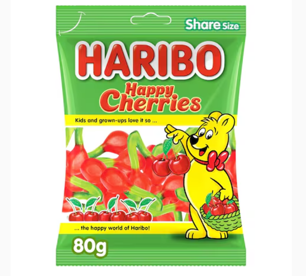 Haribo Happy Cherries Candy 80g
