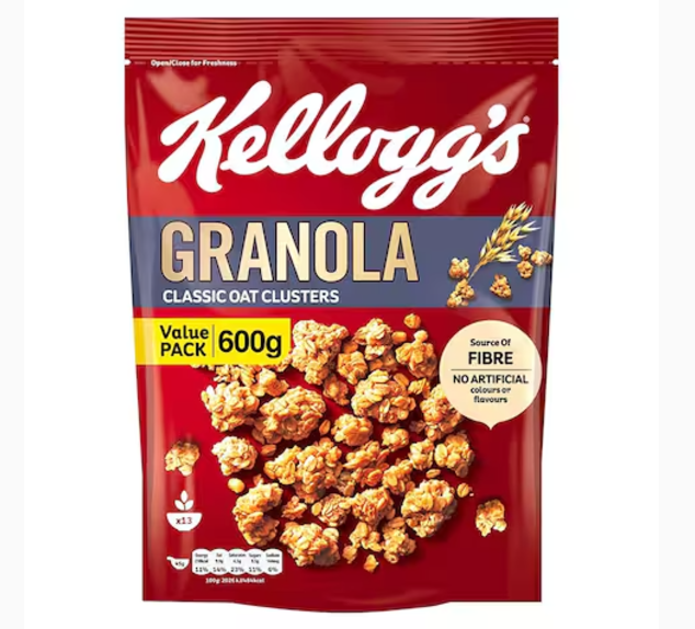 Kellogg's Granola Classic Oat Clusters 600g