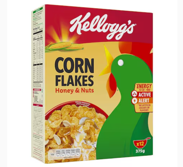 Kellogg's Corn Flakes Honey and Nuts 375g