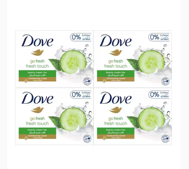 Dove Go Fresh Beauty Cream Bar White 160g x4