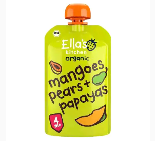 Ellas Kitchen Mango Pears Papaya Puree 120g