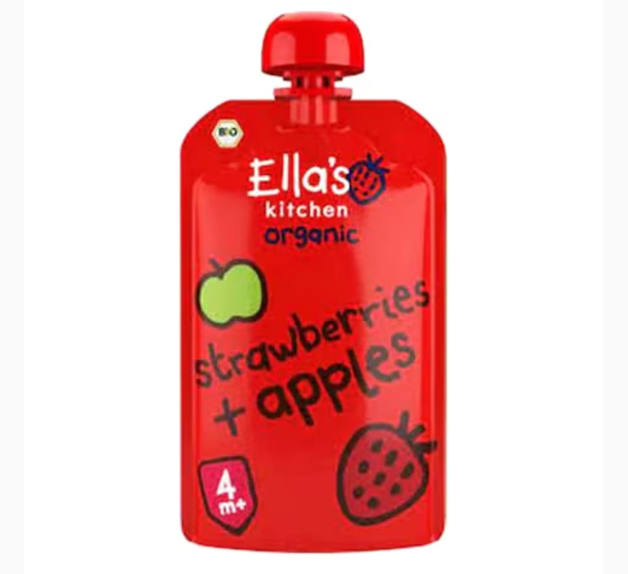 Ella's Kitchen Organic Strawberry And Apple Puree 120g