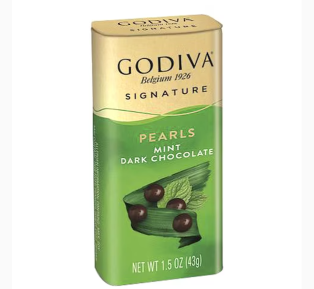 Godiva Pearls Mint Dark Chocolate 43g