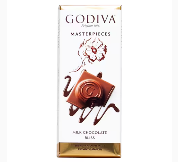 Godiva Masterpieces Milk Chocolate Bliss Bar 88g
