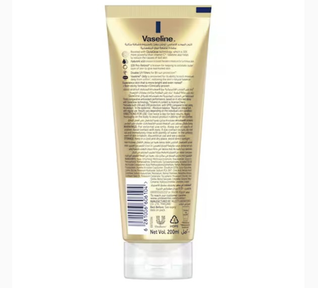 Vaseline Body Lotion Flawless Glow Gluta-Hya Serum Burst UV 200ml