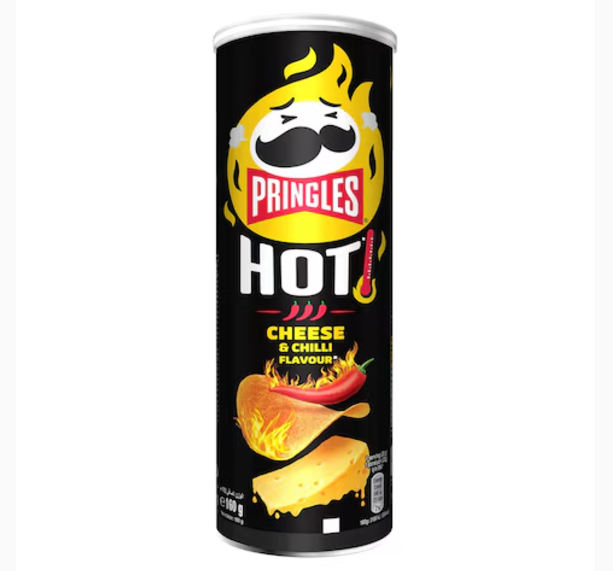 Pringles Hot Cheese And Chilli Flavour Potato Chips 160g