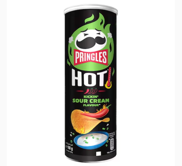 Pringles Hot Kicking Sour Cream Flavour Potato Chips 160g