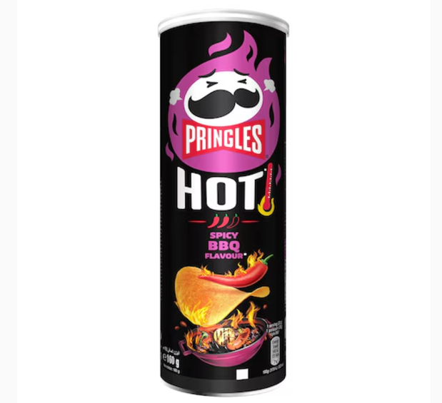 Pringles Hot Spicy BBQ Flavour Potato Chips 160g