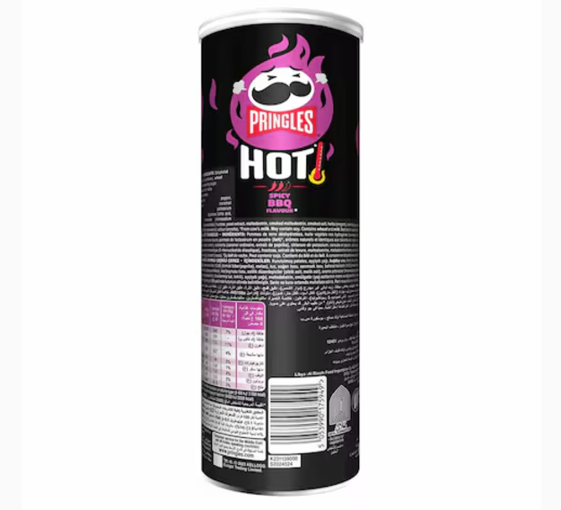 Pringles Hot Spicy BBQ Flavour Potato Chips 160g