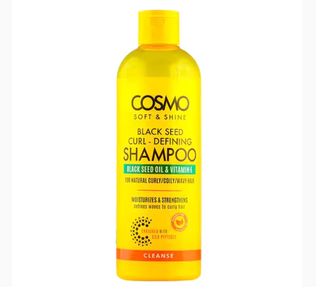 Cosmo Soft & Shine Cleanse Black Seed Curl Defining Shampoo Clear 480ml