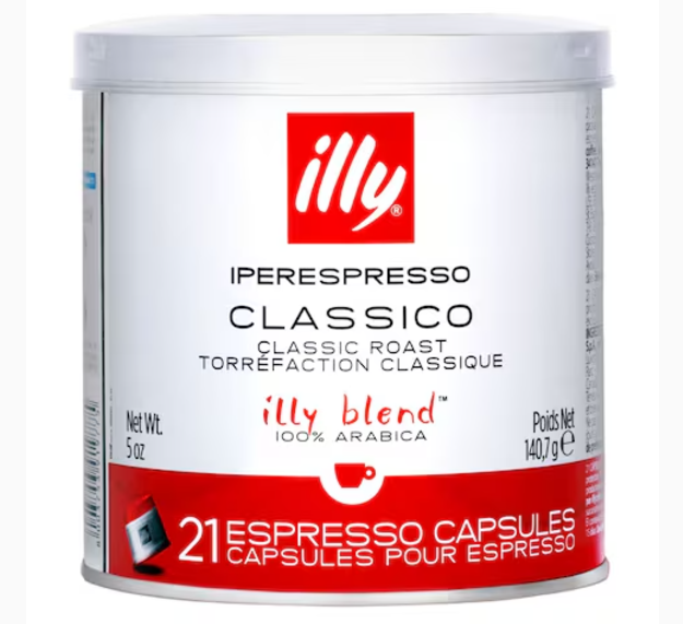 Illy Blend Classico Roast Espresso Coffee 21 Capsules 140.7g