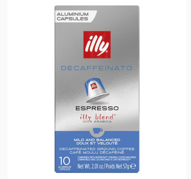 Illy Decaffeinato Espresso Aluminium Coffee 10 Capsules