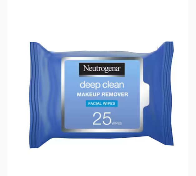 Neutrogena Makeup Remover Facial Wipes Deep Clean 25 Wipes