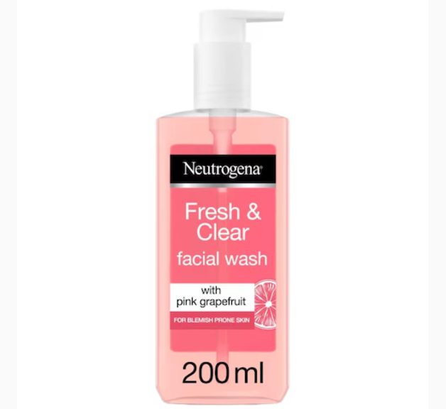 Neutrogena Fresh and Clear Facial Wash Pink Grapefruit and Vitamin C 200ml