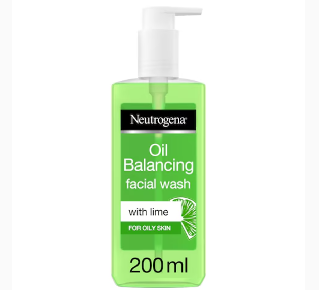 Neutrogena Oil Balancing Facial Wash Lime For Oily Skin 200ml