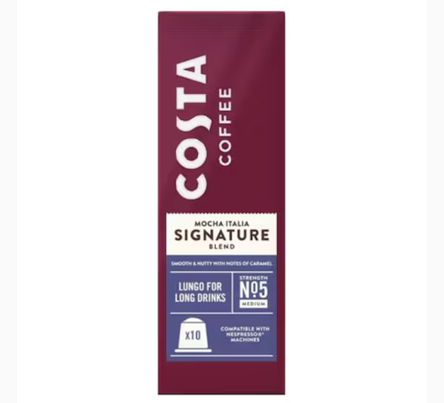 Costa Mocha Italia Signature Blend Coffee 10 Capsules