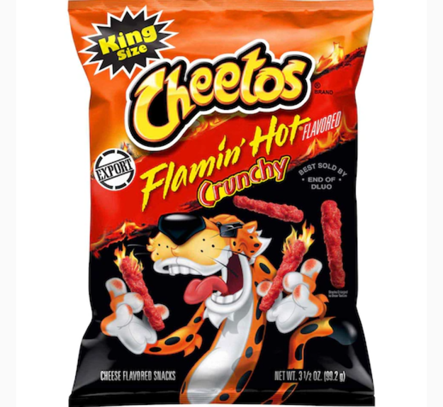 Cheetos Crunchy Flamin Hot Cheese Chips 99g