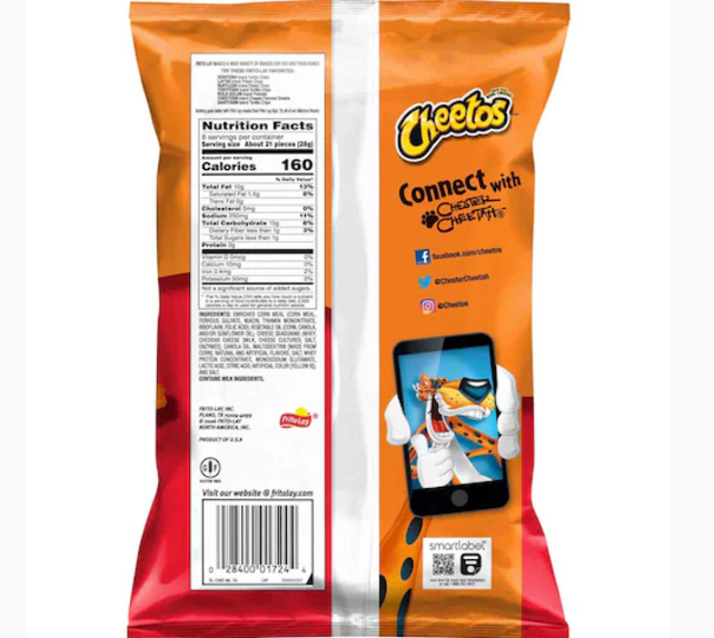 Cheetos Crunchy Cheese Chips 226g