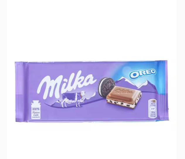 Milka Oreo Milk Chocolate Bar 100g