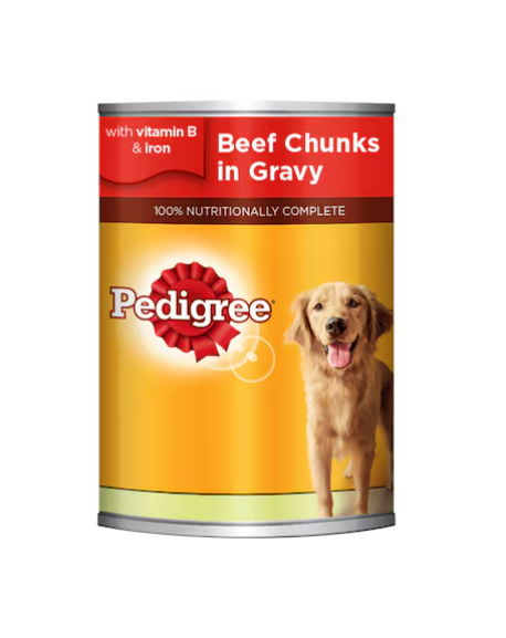 Pedigree Beef Chunks In Gravy Dog Food 400g