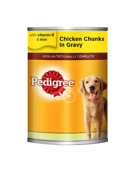 Pedigree Chicken Chunks In Gravy Dog Food 400g