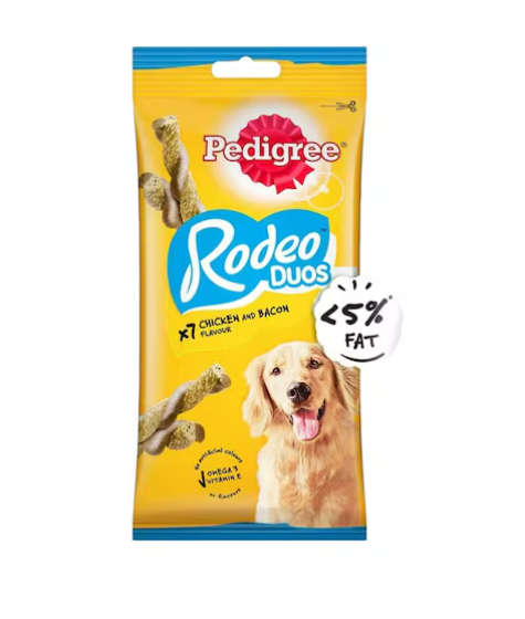 Pedigree Rodeo Duos Chicken Flavour Sticks Dog Food 123g