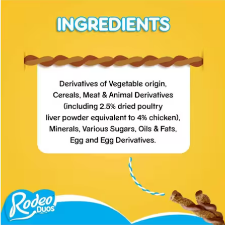 Pedigree Rodeo Duos Chicken Flavour Sticks Dog Food 123g