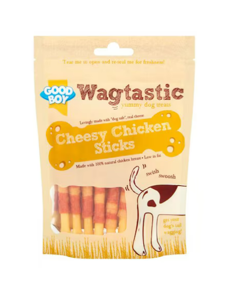 Good Boy Wagtastic Cheesy Chicken Sticks 70g
