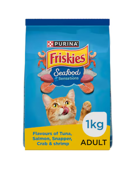 Purina Friskies Cat Food Seafood Sensations Flavour 1kg