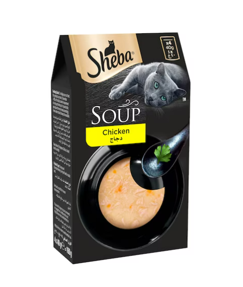 Sheba Soup with Chicken 40g Pack of 4