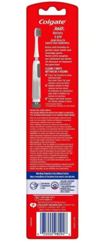 Colgate 360 Gum Health Sonic Powered Battery Toothbrush