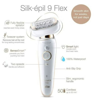 Braun Silk Epil 9 Ses9300 Beauty Set Wet & Dry Epilator